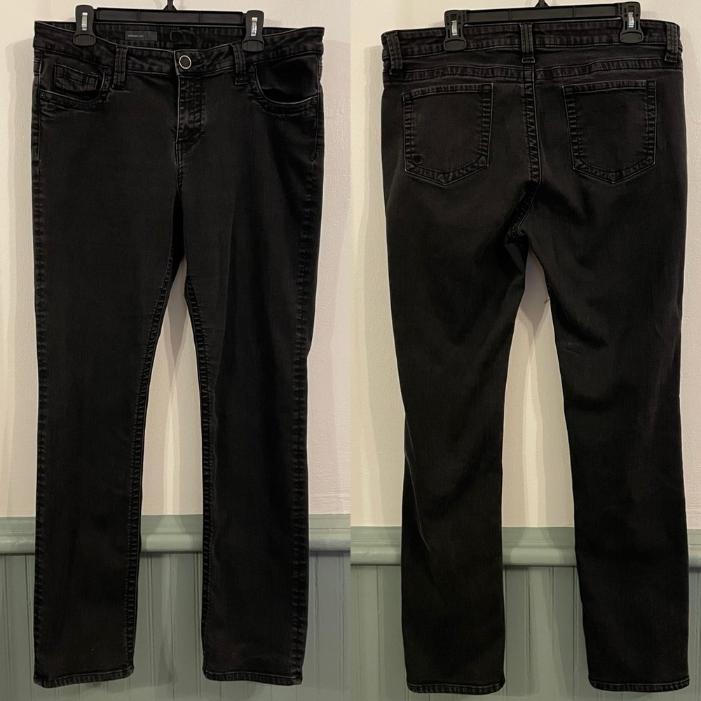 Kut from the Kloth straight leg black jeans size 16